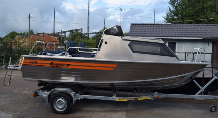 Алюминиевая лодка Wellboat-53 рубка — изображение 4